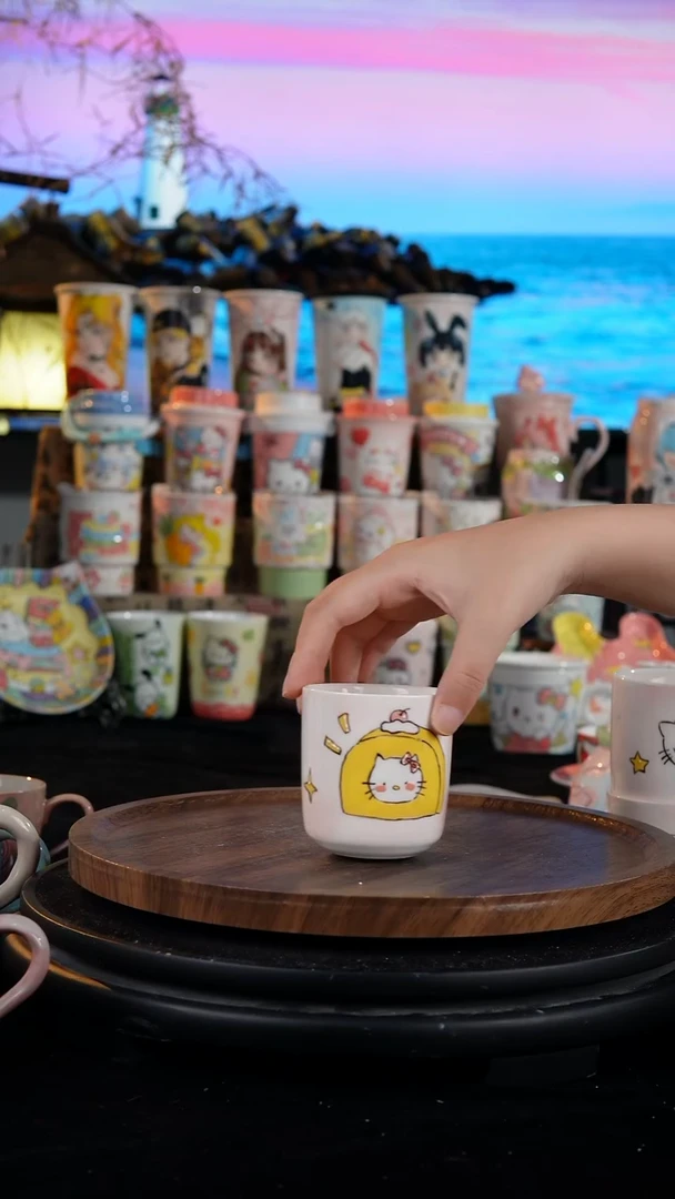 陶瓷便携款手工手绘景德镇陶瓷