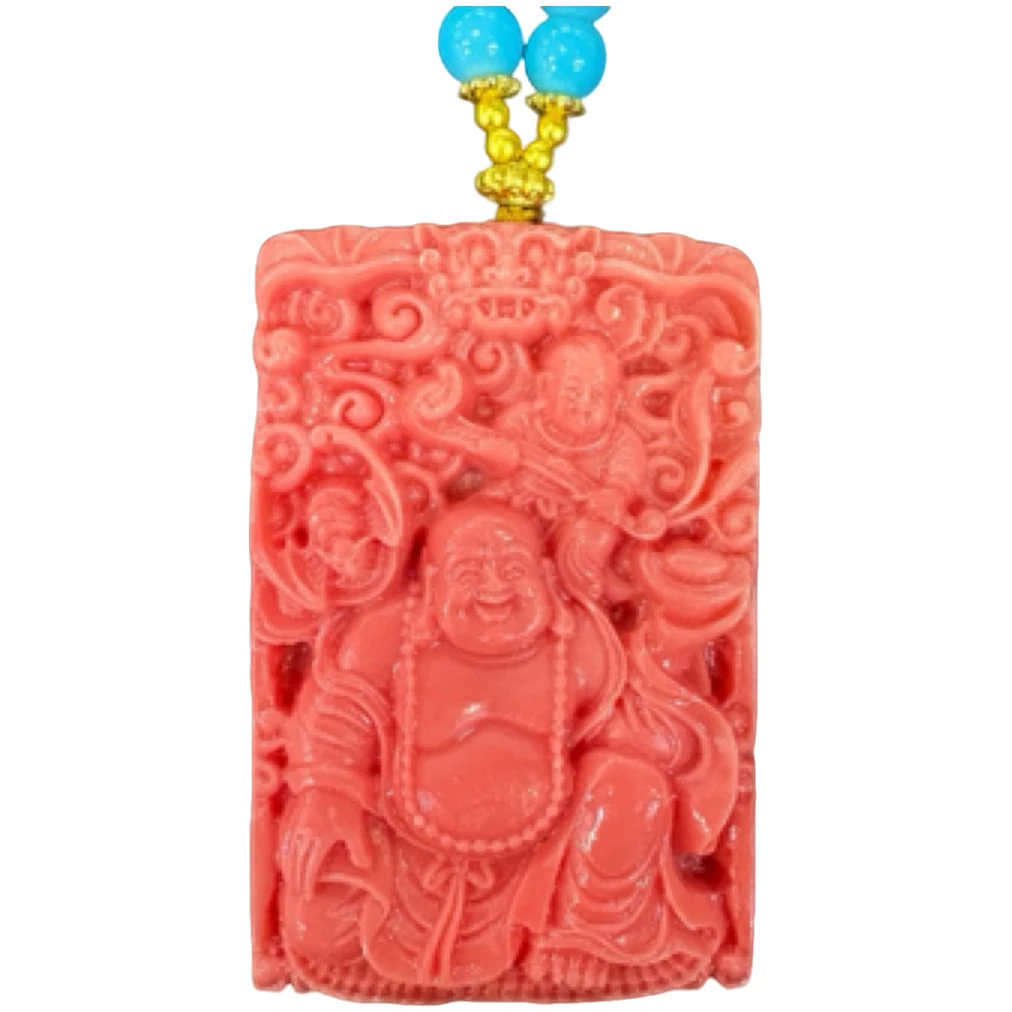 F033轻奢 天 使 之 肤 佛公无事牌吊坠 多样性发其一