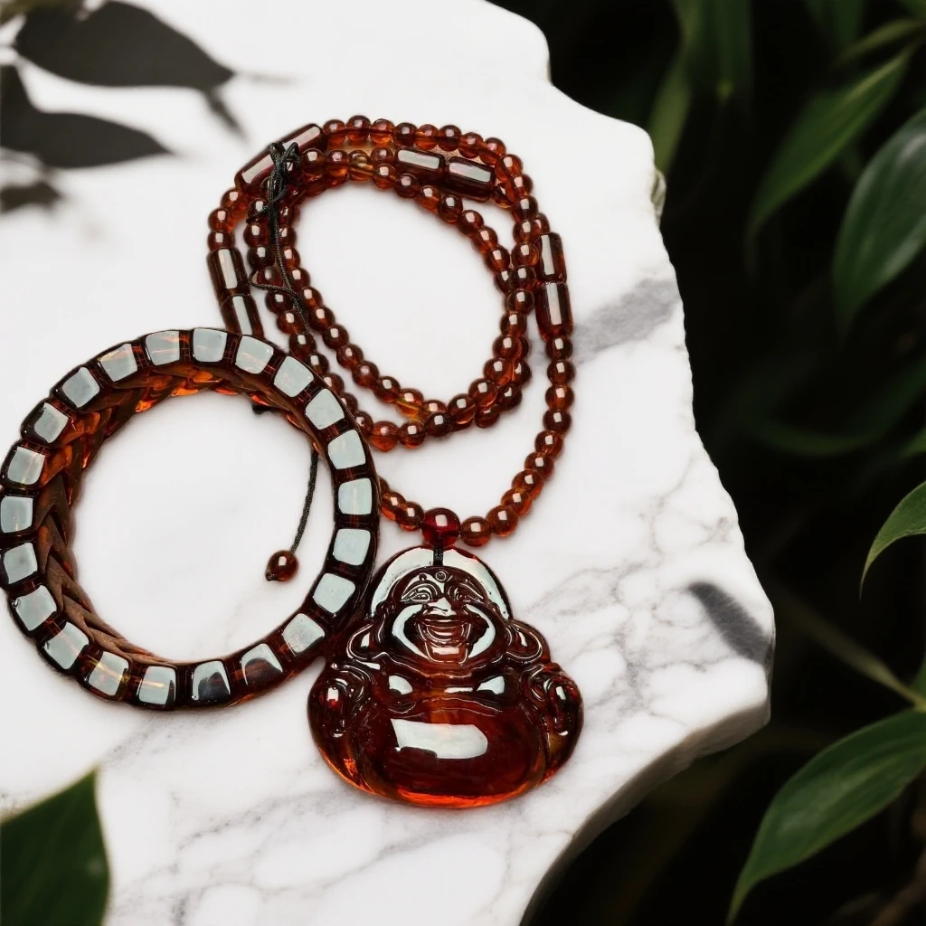 A348 佛公项链+A313手串(礼盒+密封罐）血药泊