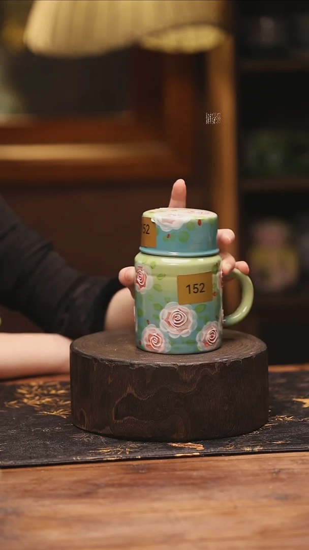 陶瓷景德镇高温釉下手绘陶瓷@L152@