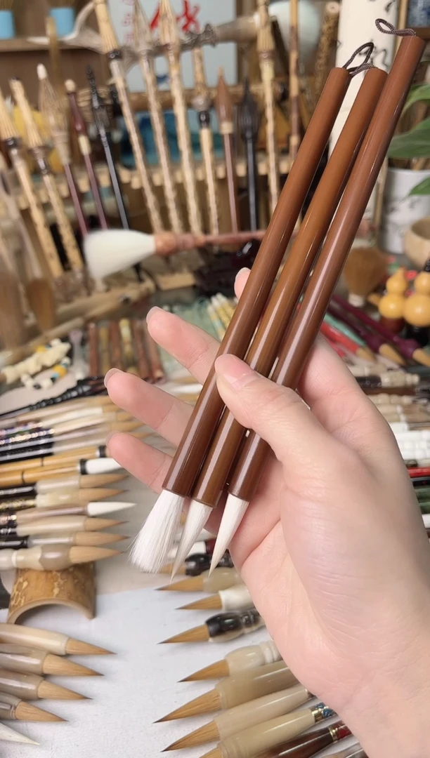 【清水试笔，拒绝蘸墨】墨琳笔庄毛笔3支