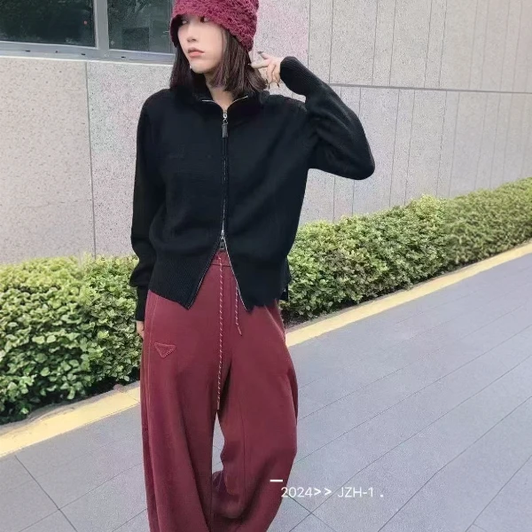 6167-116523  时尚休闲百搭针织开衫帽衫