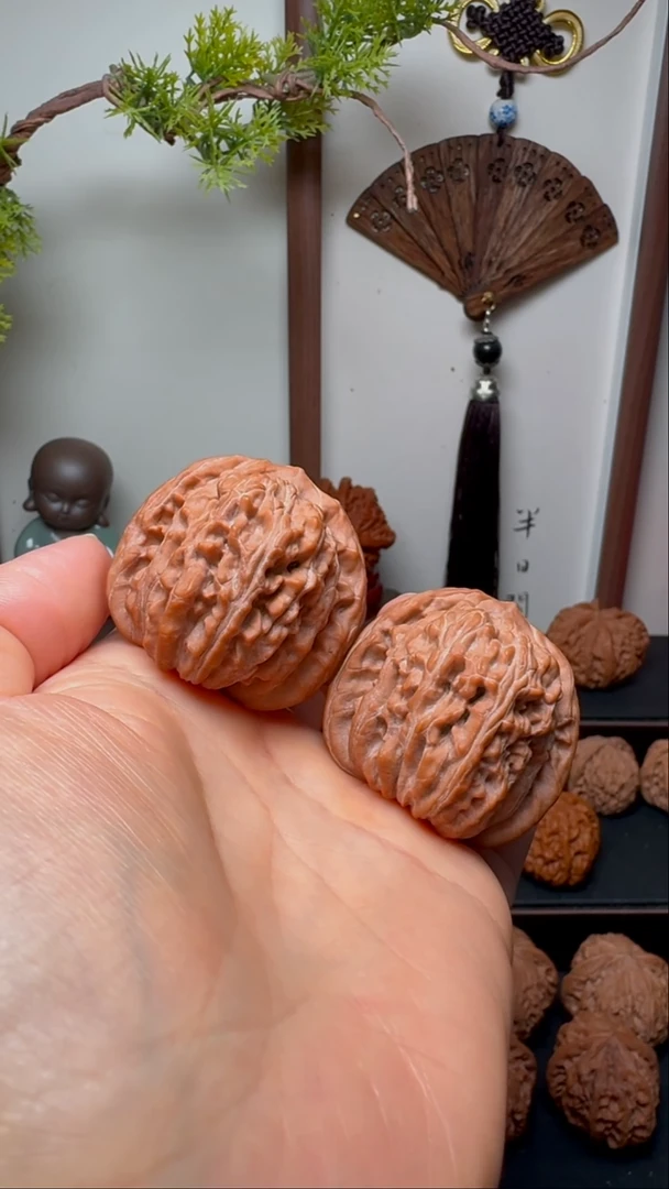 把件文玩核桃蓟县一代四座楼狮子头货头 边40