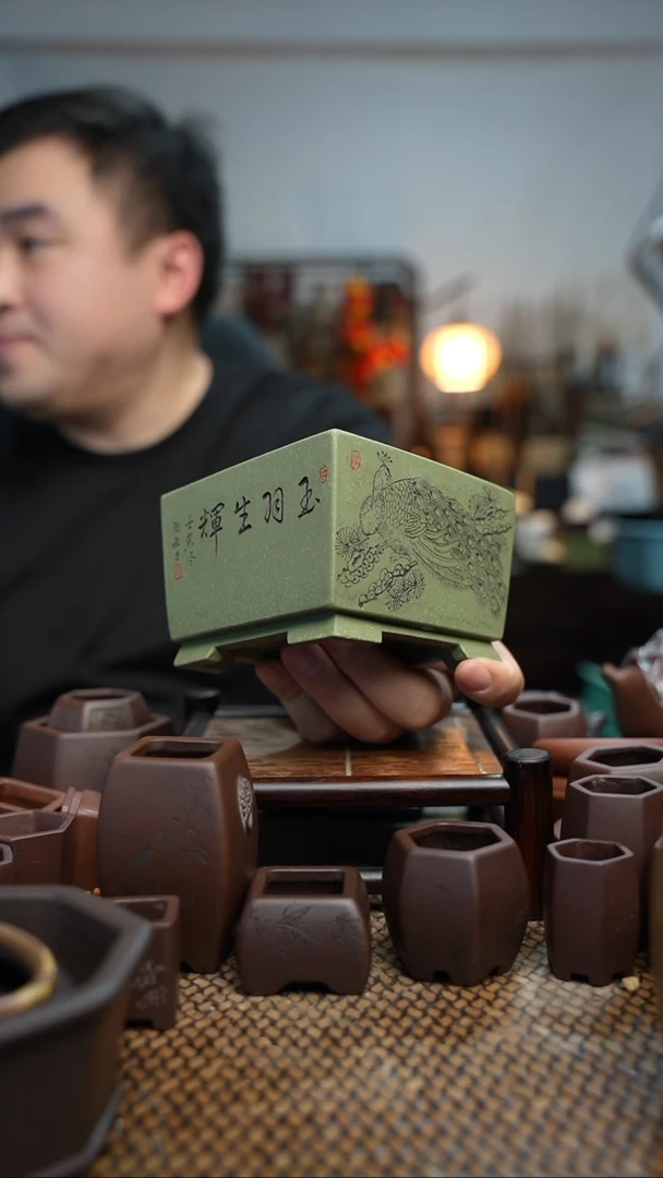 紫砂花盆長木軒精品紫砂