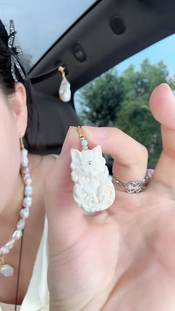 无吊坠925银猛的犸小狐狸吊坠