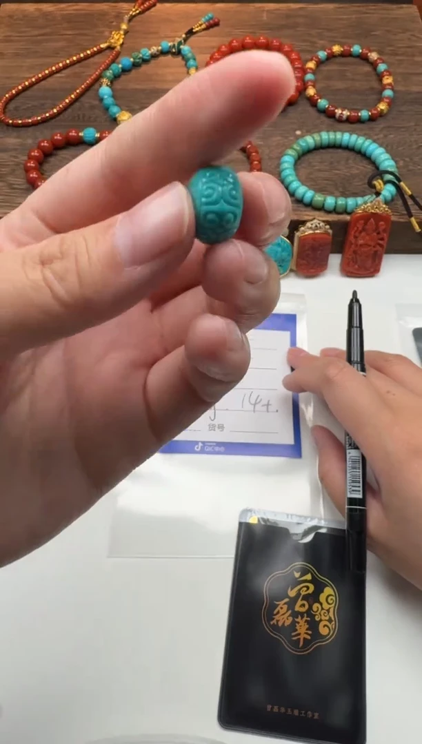 未镶嵌绿松石配饰配饰蓝**~多样性发货