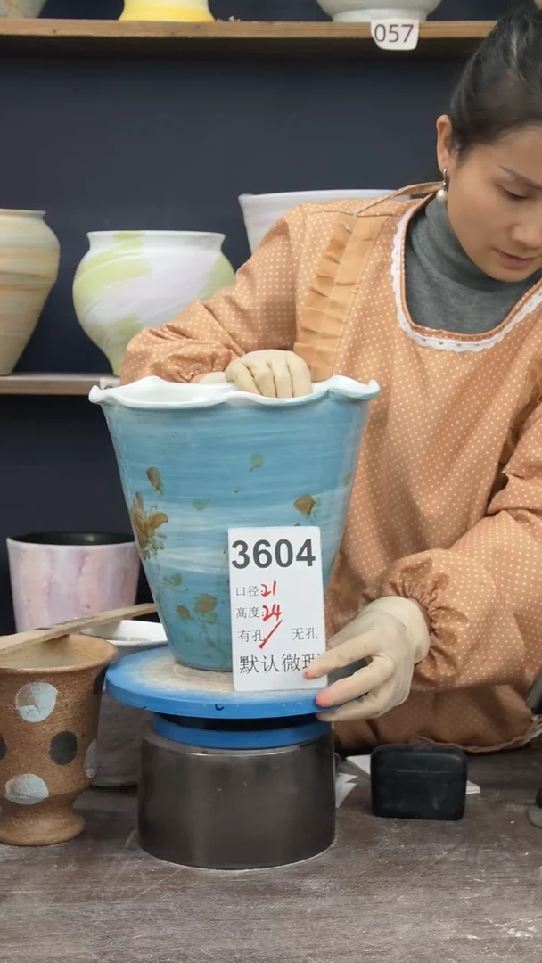 景德镇花盆默认微瑕3604