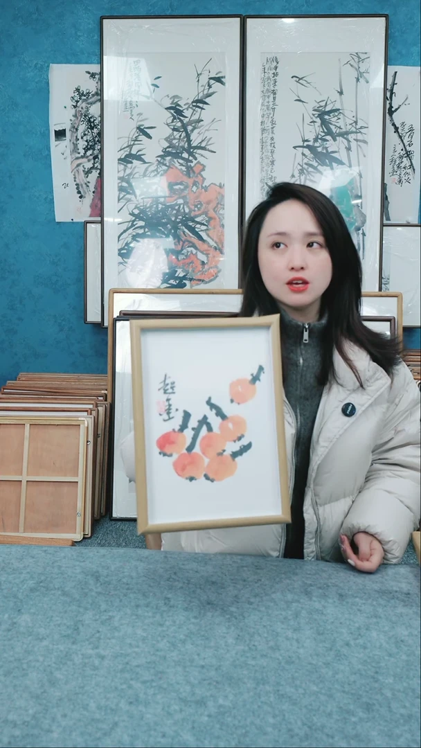 【闪购商品】国画10寸本土老师木质摆台