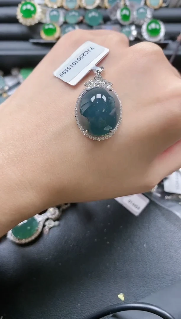 【闪购商品】翡翠戒指银S925镶嵌51151