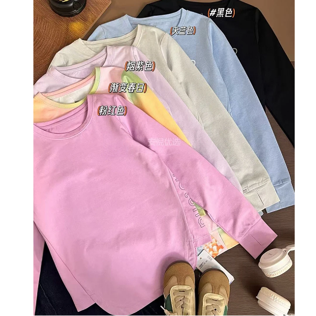 小桔子同款小海绵女童T恤长袖运动衣 身高加10拍 225预