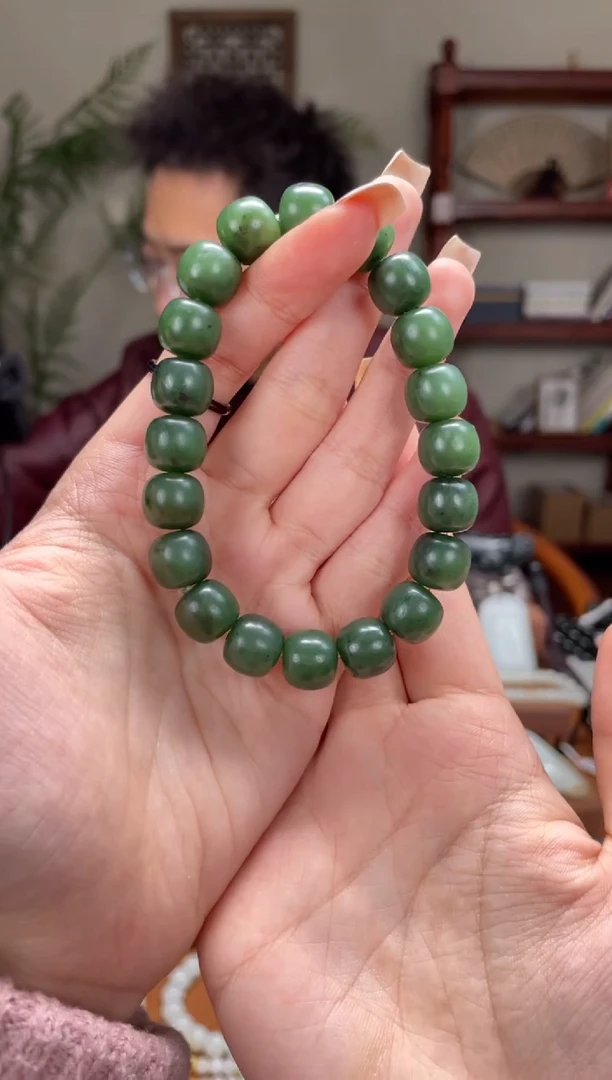 未镶嵌手串和田玉碧10-11老