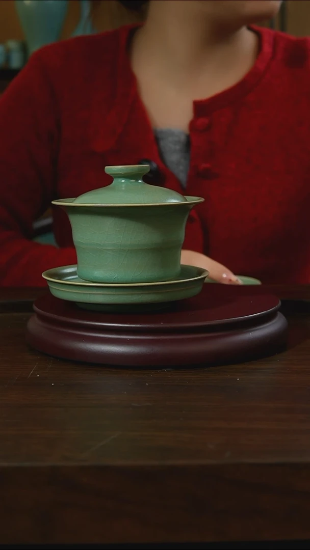 杯子瓷小***茗汝州原产地原矿仿古老釉q