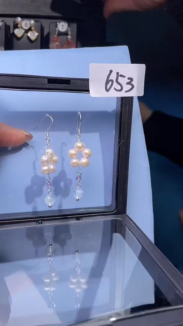 未镶嵌耳饰淡水珍珠喜欢拍随机发