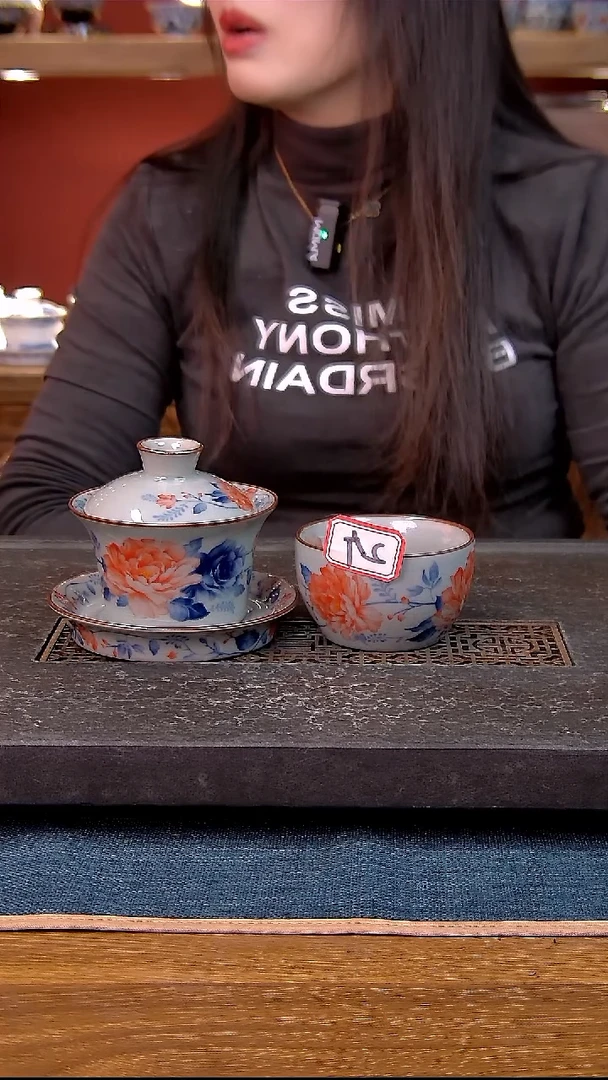 简装家用款3件套 老陶泥开片纹陶瓷茶具