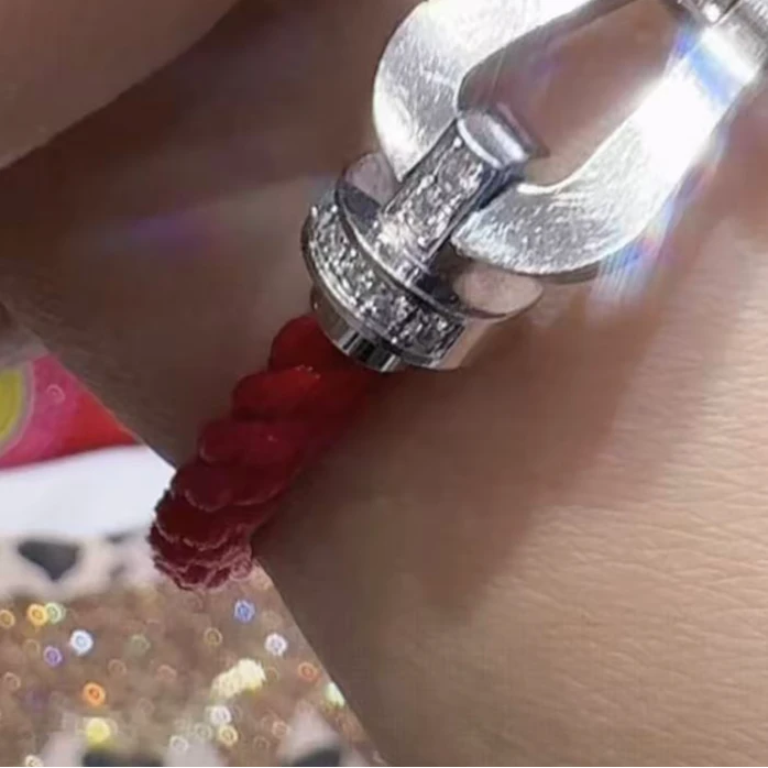合金手链 【S905红绳银马蹄】包嫂仿真金色女手链久不褪色首饰品轻