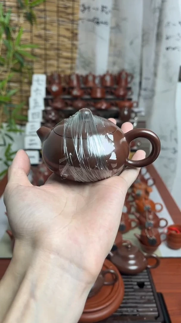 潮州手拉壶紫泥西施壶140cc