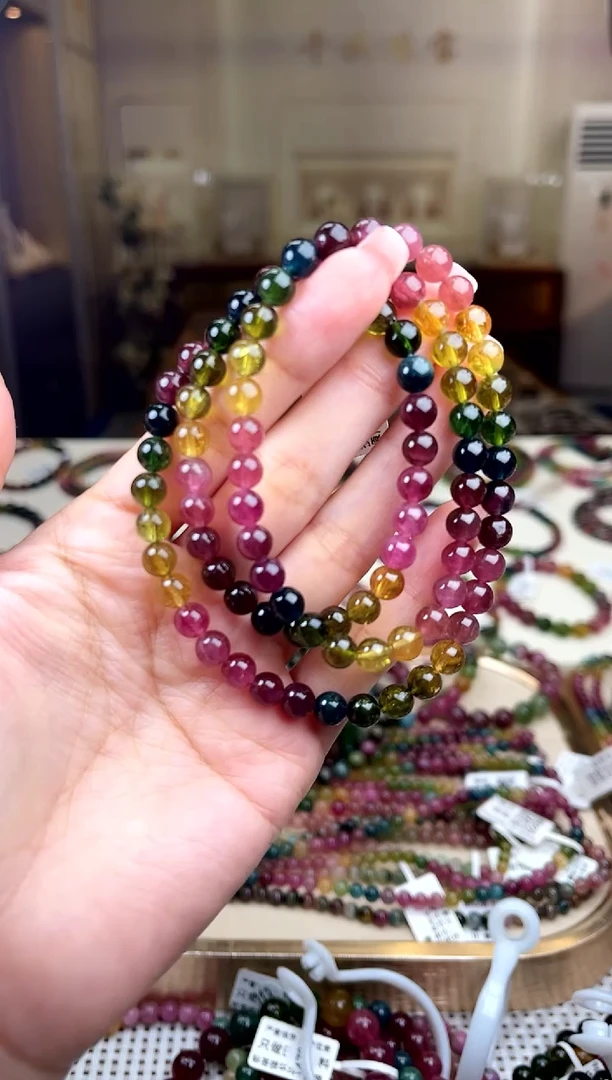 【闪购商品】碧玺/未镶嵌6mm+碧玺多圈多样性发货