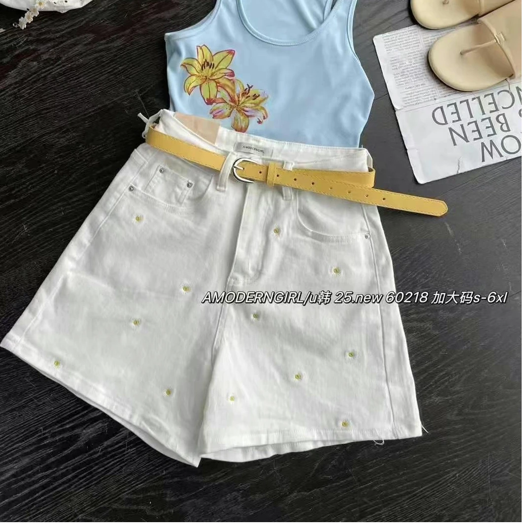 【安迪严选2】60218高腰夏季新款高级时尚休闲气质a字百搭牛仔短裤