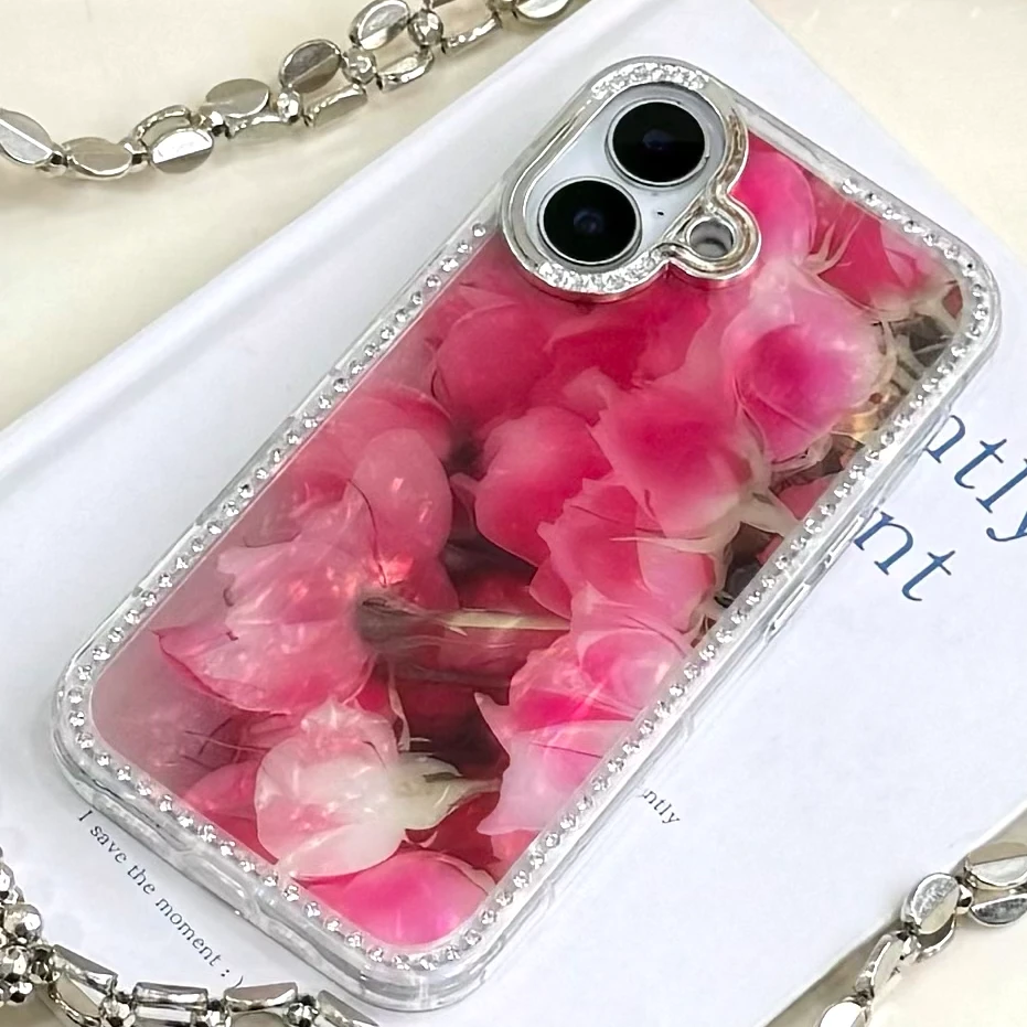 适用iphone16手机壳女款镶钻苹果15/14/13promax个性创意全包防摔