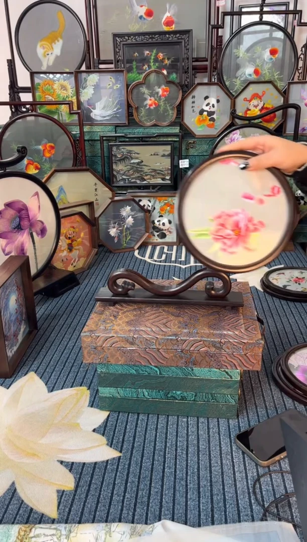 刺绣刺绣双面绣摆件