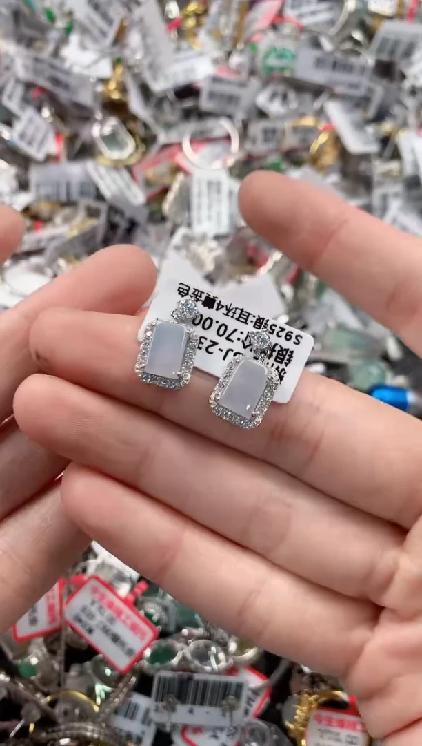 银S925镶嵌戒指翡翠666  7