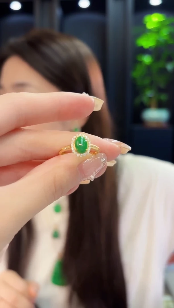 翡翠戒指未镶嵌缅料A货/多样性发货/一件