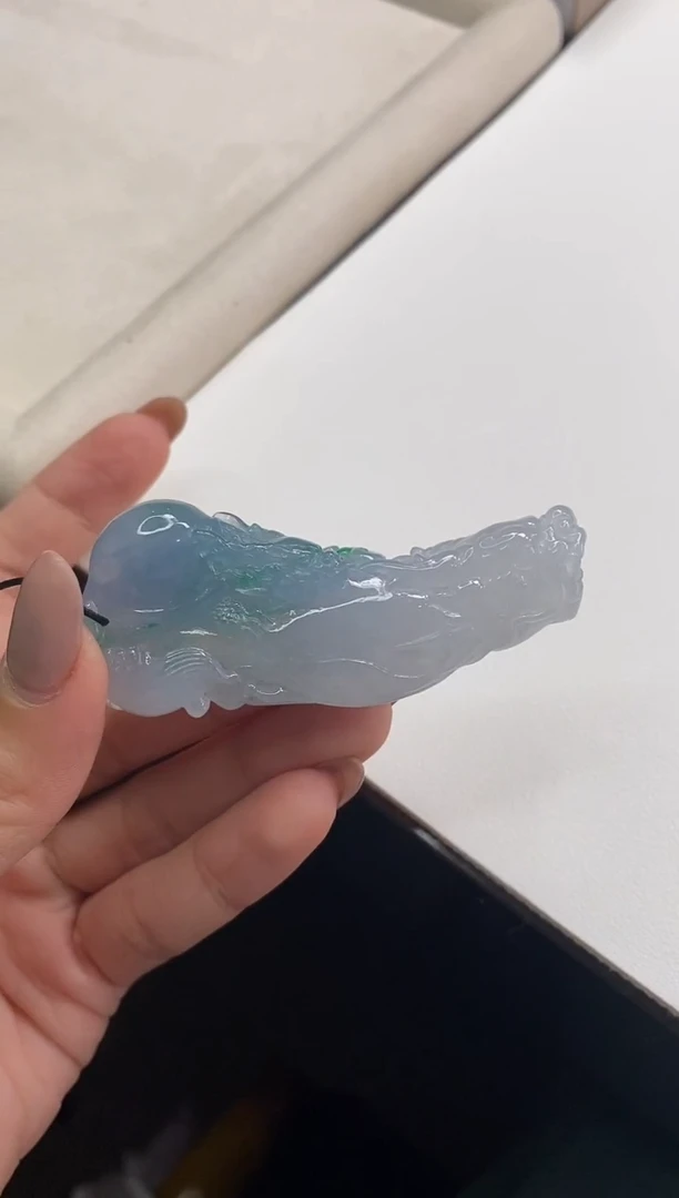 翡翠未镶嵌颈饰龙龟
