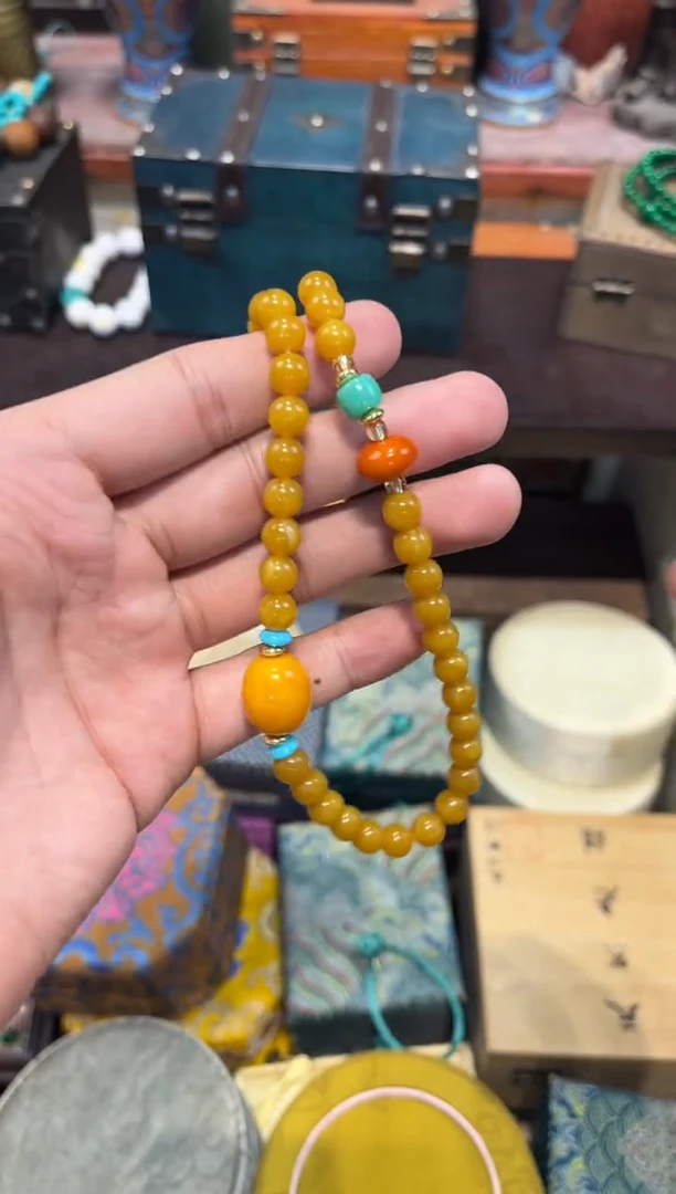 未镶嵌蜜蜡裸石E刘哥高端专属精品31