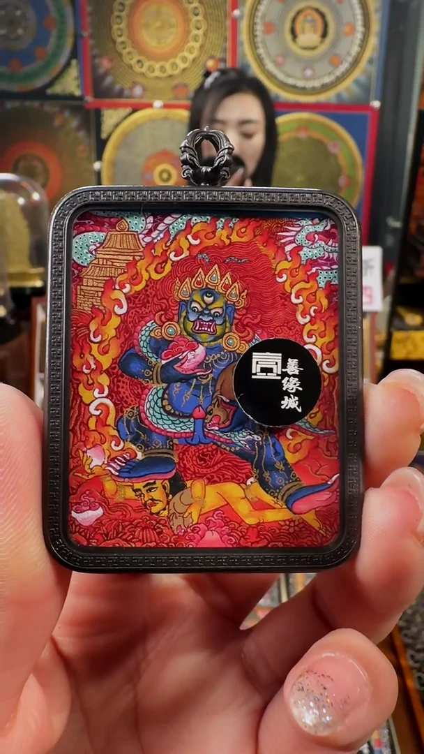 【闪购商品】吊坠壹善缘城手绘唐卡黑C