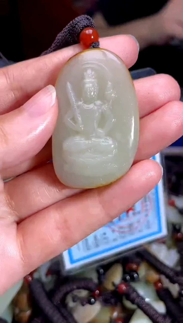 和田玉未镶嵌挂件1