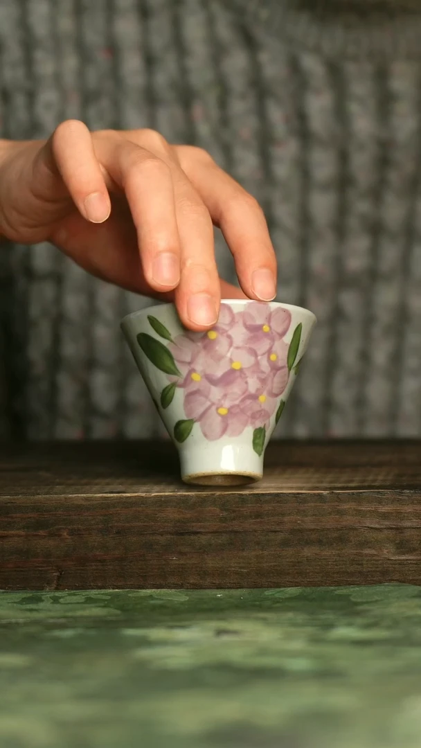 陶瓷青诗集手工手绘瓷器