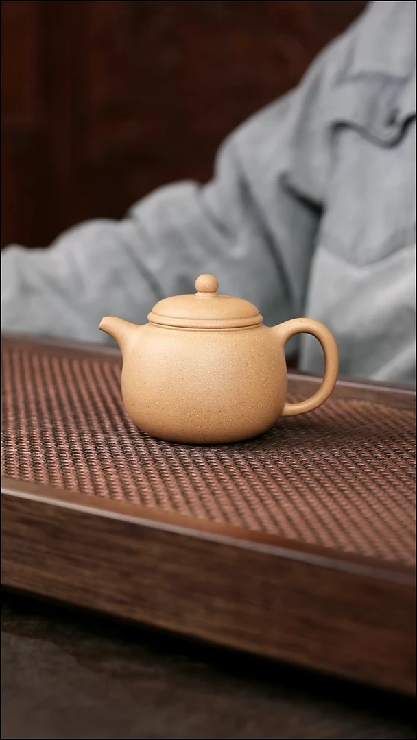 茶壶紫砂米黄段匏尊