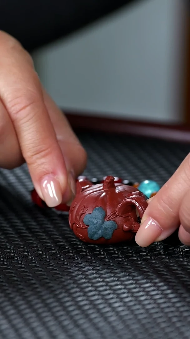 紫砂茶宠掌中壶手串茶宠