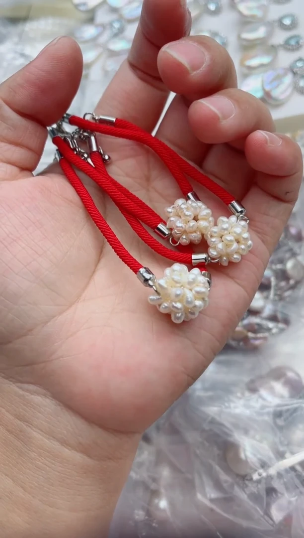未镶嵌手链淡水珍珠多样性发其一，非无暇