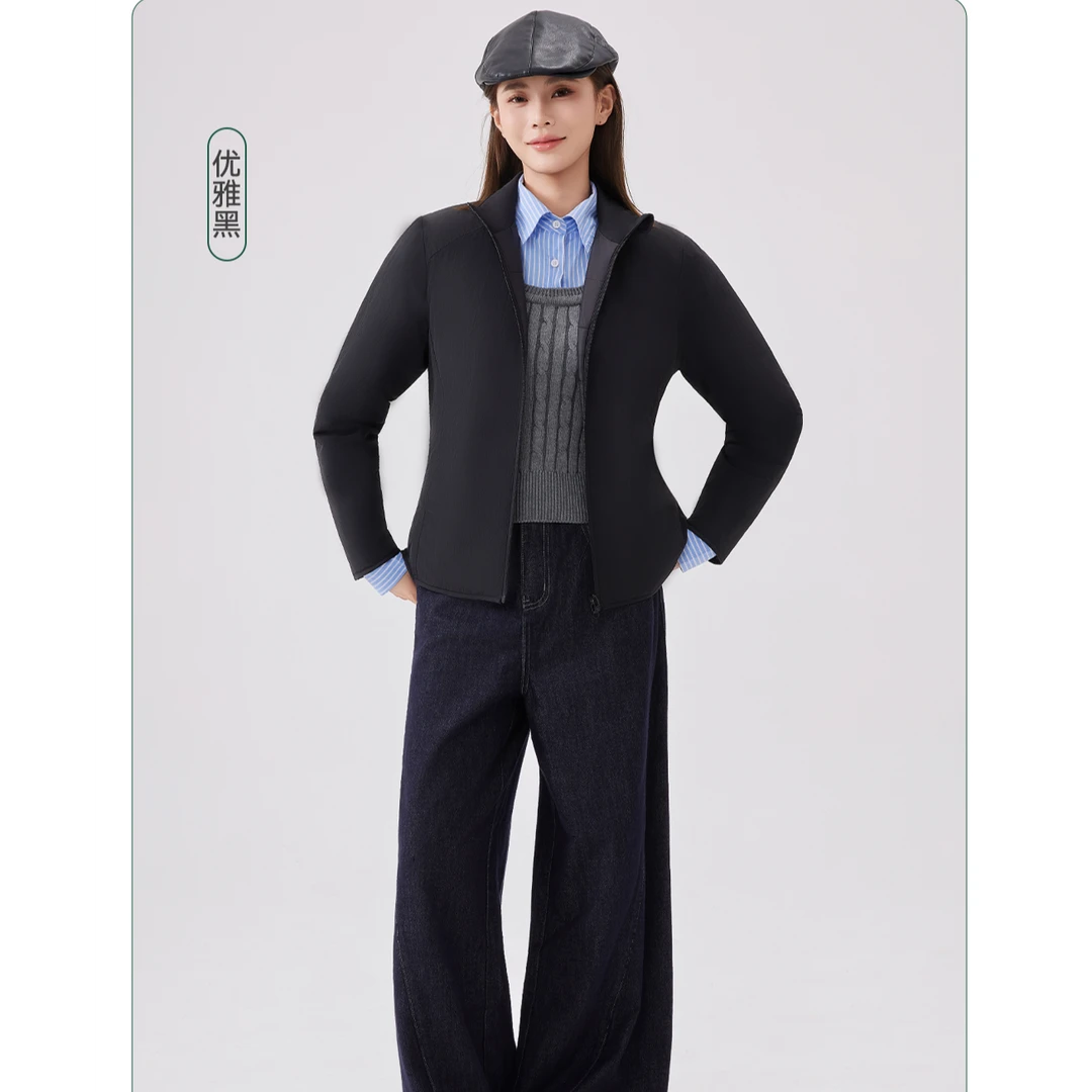 裕鸿联-秋冬轻量化正反两穿保暖显瘦泡泡衣552276