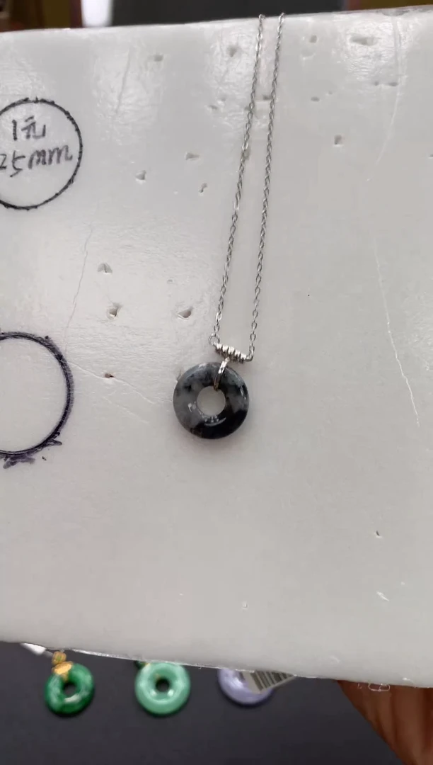 套链未镶嵌翡翠甜甜圈套链