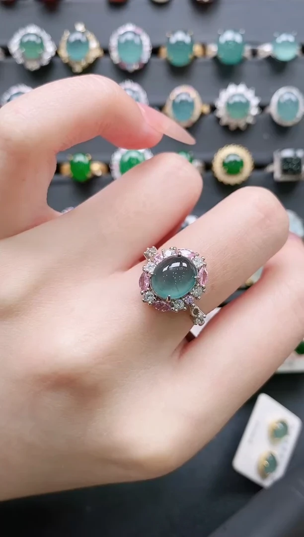 【闪购商品】翡翠戒指银S925镶嵌11111111