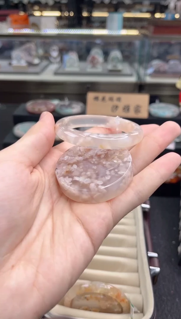 石英质玉手镯未镶嵌53圈口 （赠品镯心）325669