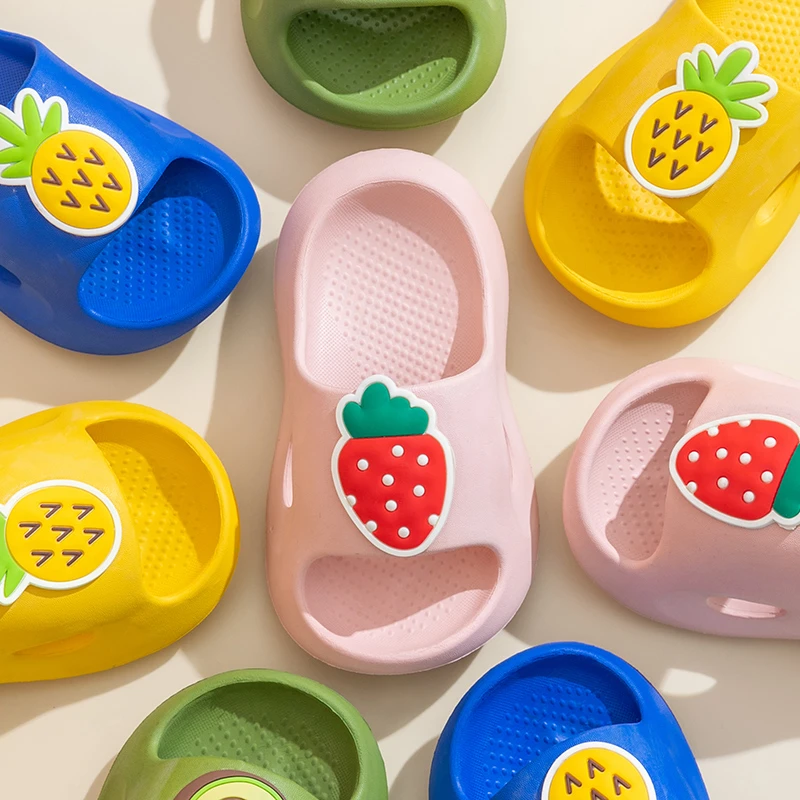 靓蒂芬宝宝儿童拖鞋卡通水果夏季防滑居家柔软户外小孩凉拖