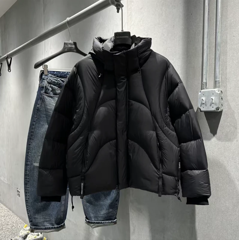 【胡轩推荐】男女款连帽泡芙潮流工装面包90绒羽绒服S105644044101