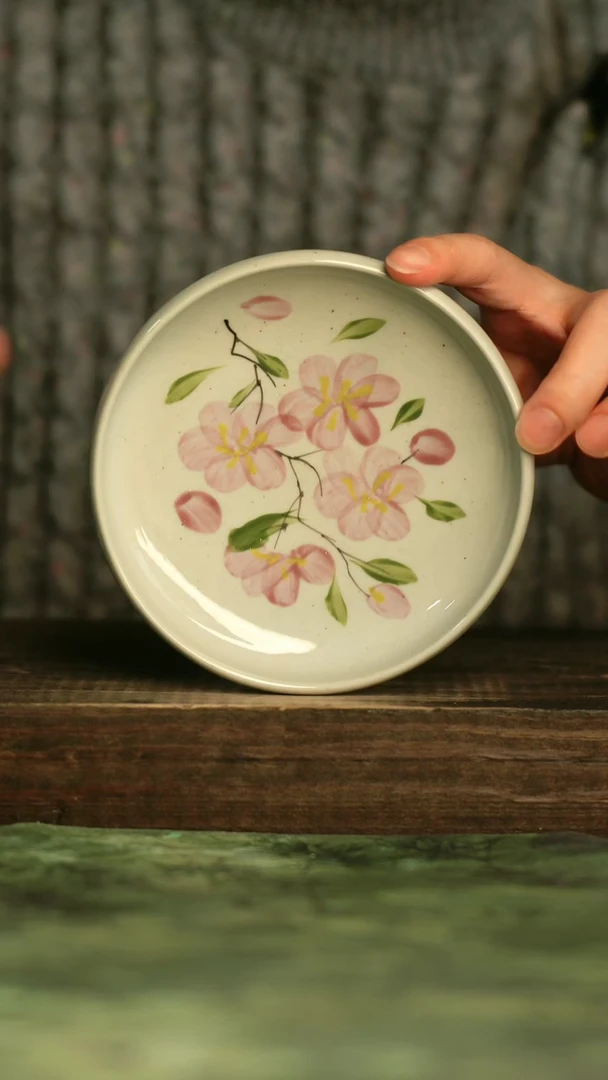 瓷器青诗集手工手绘瓷器