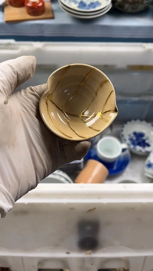 瓷片曼****)英歌瓷器满19.9包邮