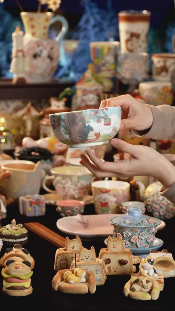 其他陶景德镇釉下彩手绘设计师款陶瓷