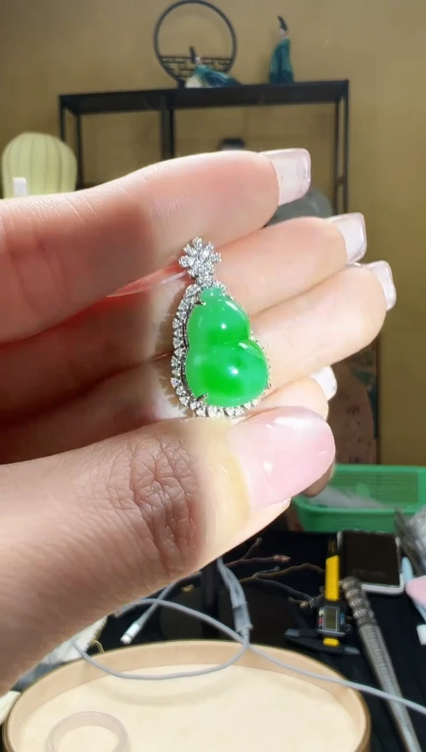 【闪购商品】翡翠颈饰18K金镶嵌DFZ0205-9