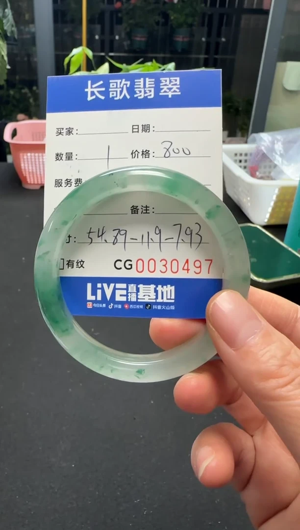 颈饰未镶嵌石英质玉（非洲翠）00000497