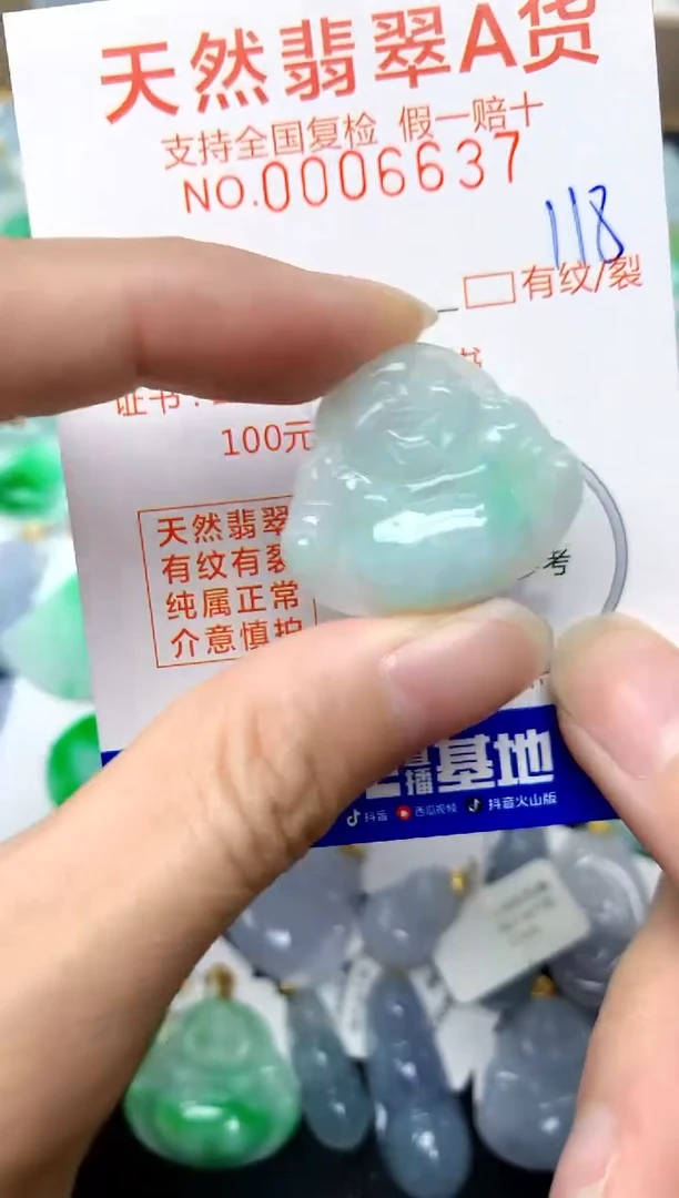 【闪购商品】翡翠颈饰未镶嵌118天然A货翡翠