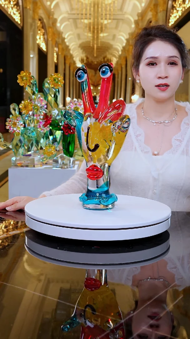 手工艺品琉璃抽象手指摆件
