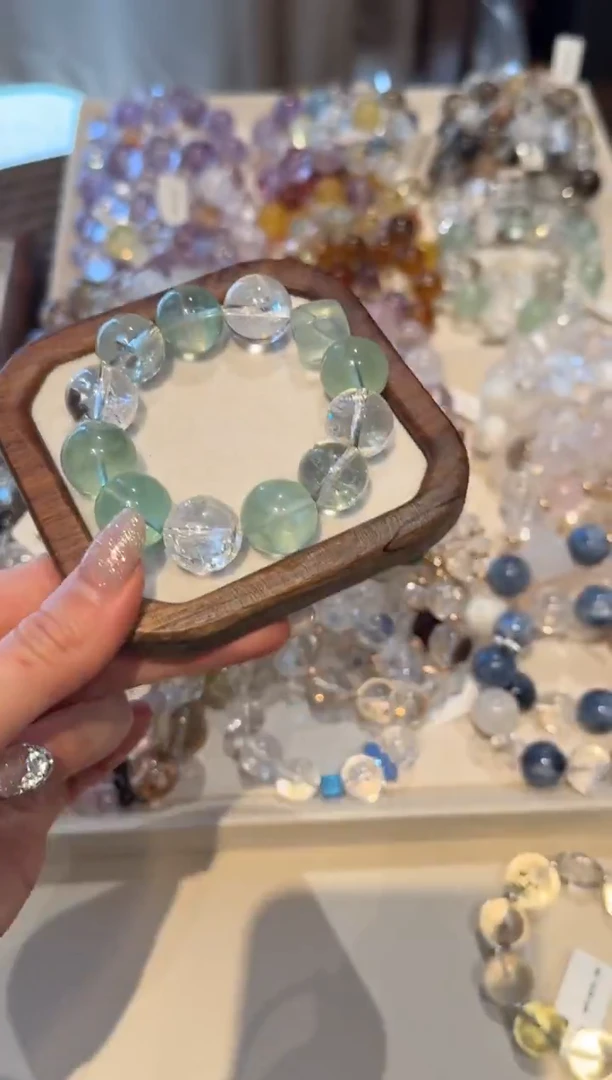 未镶嵌手串水晶） 设计款水晶手串 默认微瑕 多样性发货