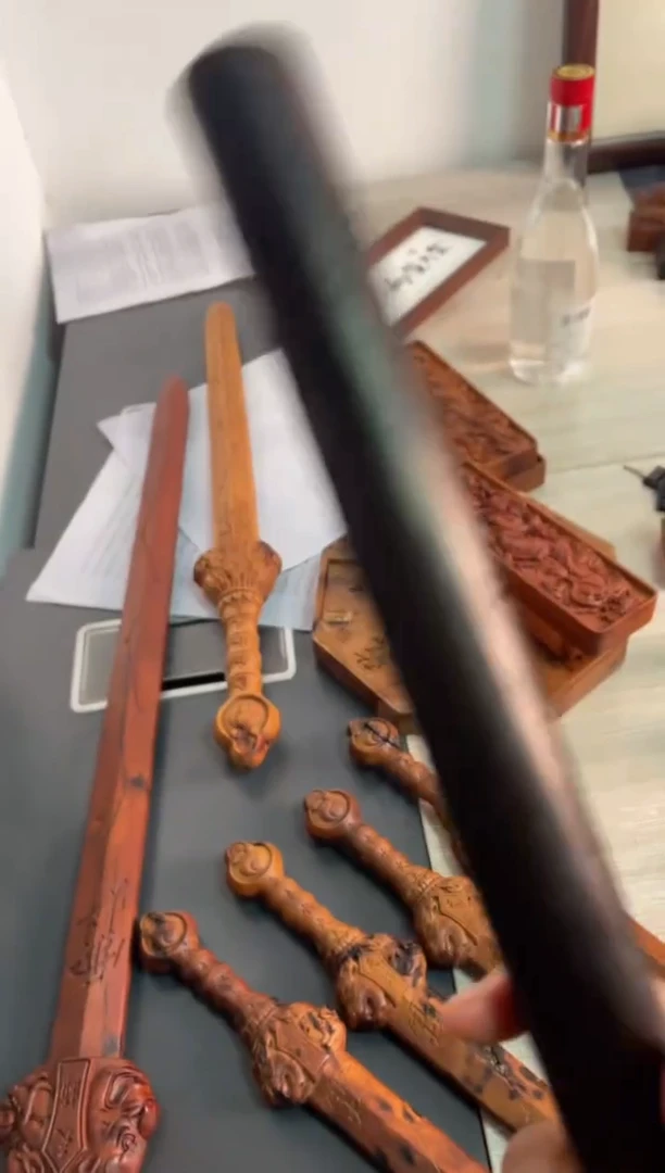 木枣木玉化28公分拷棒子一物一拍