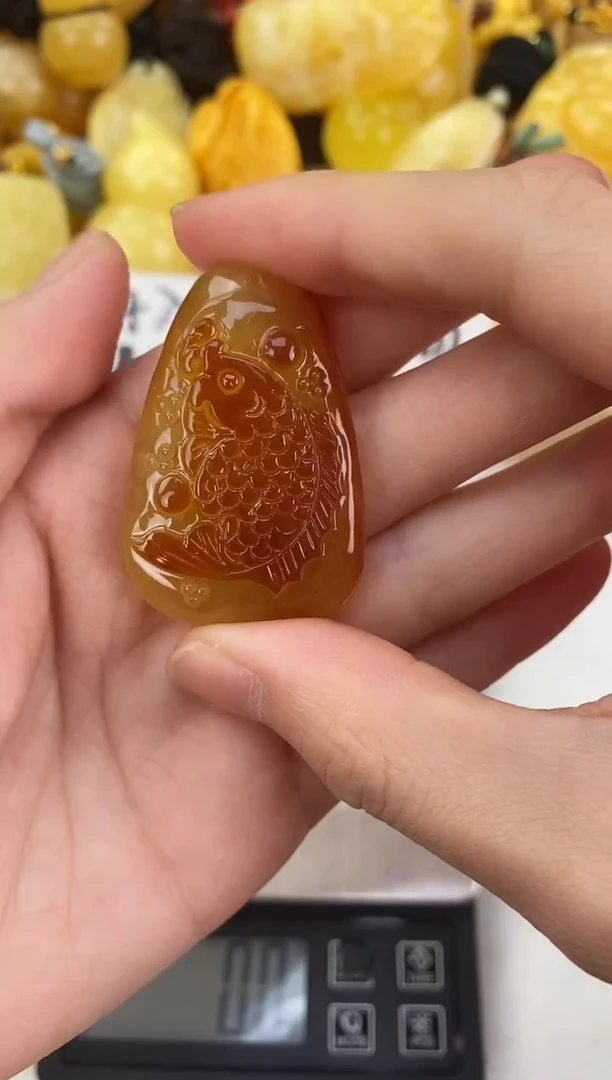 裸石琥珀未镶嵌天然琥珀蜜蜡